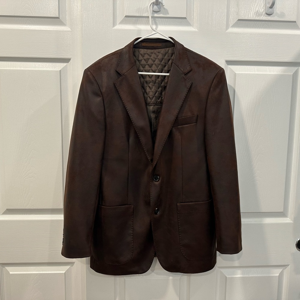 Brown Italian Enzo Tony Jacket R40 New